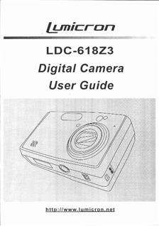 Lumicron LDC 618 Z3 manual. Camera Instructions.